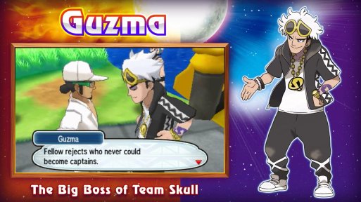 guzma pokemon sun moon-noscale