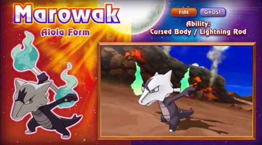 Marowak Alola Form Pokemon Sun Moon-noscale