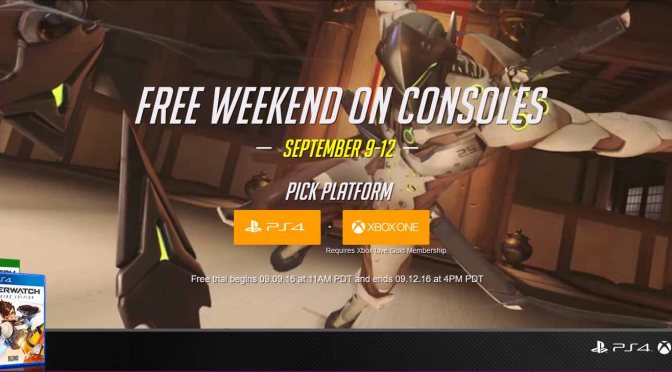 Play Overwatch for Free this Weekend on PS4 and Xbox One