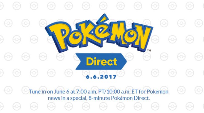Pokemon Nintendo Direct is set for June 6