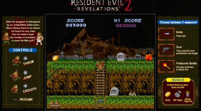 Exclusive mini games on Switch version of RE: Revelations 1 and 2