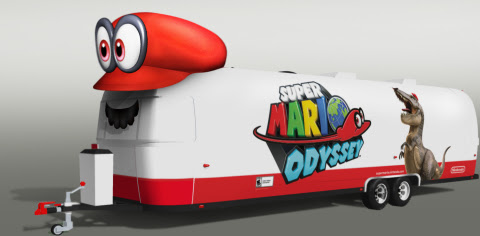 Mario Journeys Across the Country to Celebrate the Launch of Super Mario Odyssey