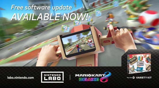 Mario Kart 8 Deluxe is now compatible with the  Nintendo Labo, and Creators Contest